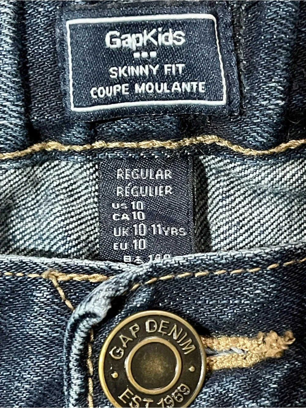GAP Kids Blue Straight-Leg Jeans
